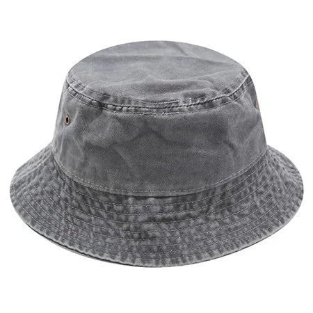 DRAVEN — 2025 Vintage Denim Bucket Hat – Washed Cotton Fisherman Style
