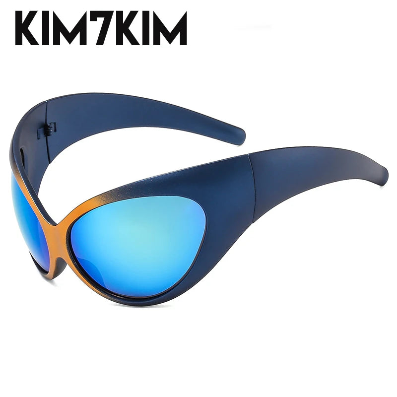 DRAVEN — Retro Futuristic Sunglasses – Steampunk Y2K Style