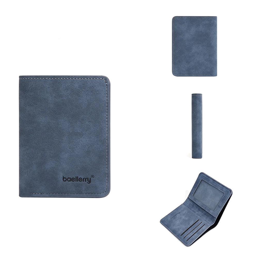 DRAVEN — Baellerry PU Leather Wallet Men Minimalist Money Clip