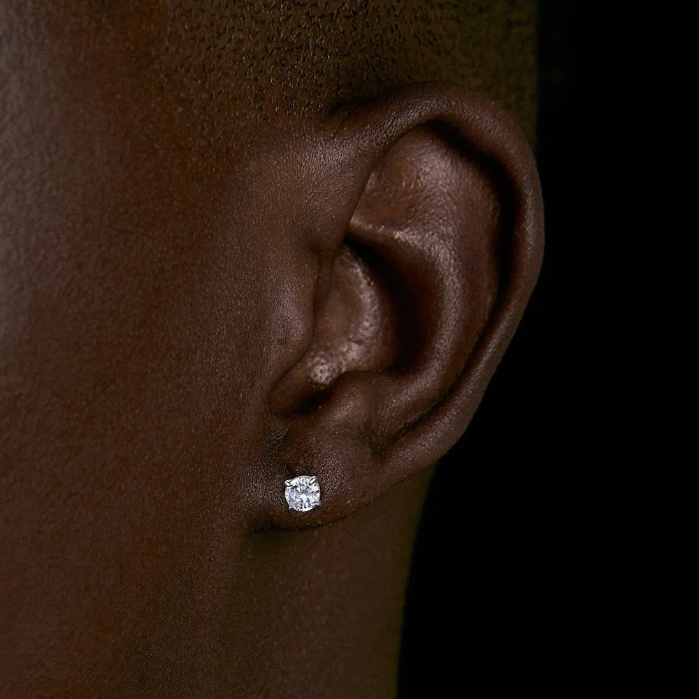 DRAVEN — Stainless Steel Magnetic Zircon Earrings