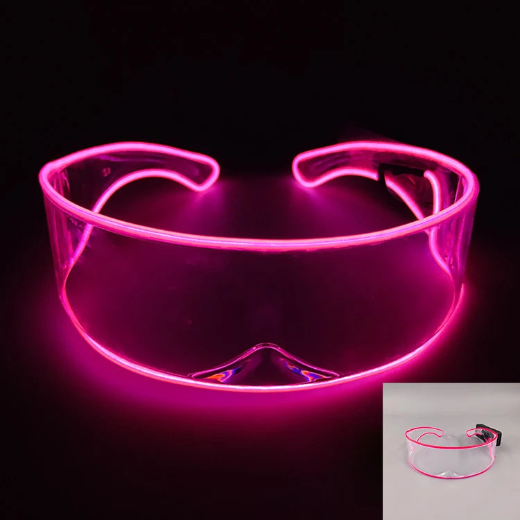 DRAVEN — Robot LED Party Sunglasses – Futuristic Nightclub Style