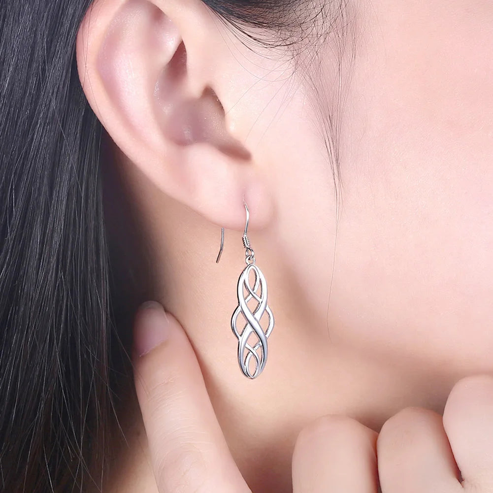 DRAVEN — Elegant Sterling Silver Hook Earrings