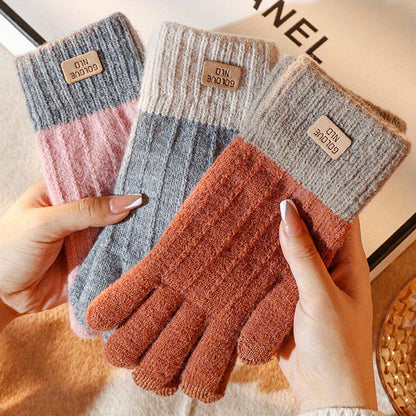 Touchscreen Knitted Gloves – Unisex Winter Warm Style