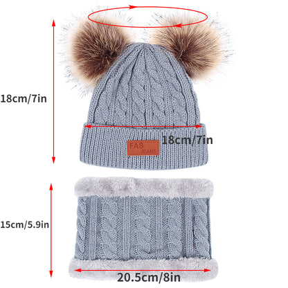 Baby Knit Winter Set – Pom Pom Hat, Gloves & Scarf – Elegant Men's Accessory | Accessorio Uomo Elegante