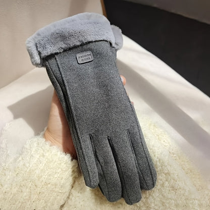 Thick Winter Touchscreen Gloves – Unisex Outdoor Style