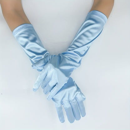 White Satin Dress Gloves – Elegant Bridal Wedding Style – Elegant Men's Accessory | Accessorio Uomo Elegante