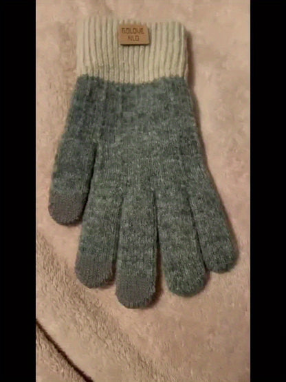 Touchscreen Knitted Gloves – Unisex Winter Warm Style