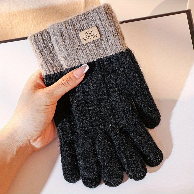 DRAVEN — Touchscreen Knitted Gloves – Unisex Winter Warm Style