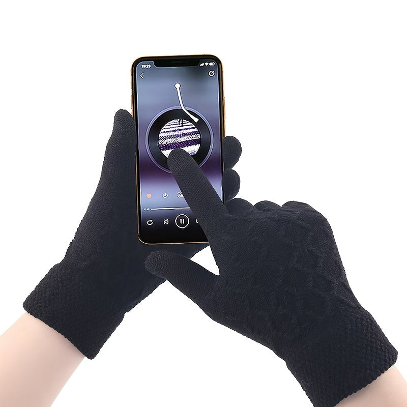 DRAVEN — USB Heated Fingerless Gloves – Knitted Winter Tech Style