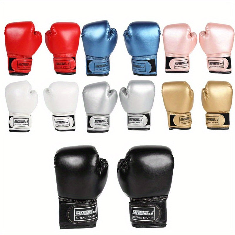 Kids Pro Boxing Gloves – Premium PU Leather Training Gear – Elegant Men's Accessory | Accessorio Uomo Elegante