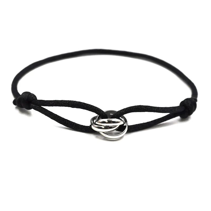 Unisex Rope Bracelet with Metal Buckle – Elegant Men's Accessory | Accessorio Uomo Elegante