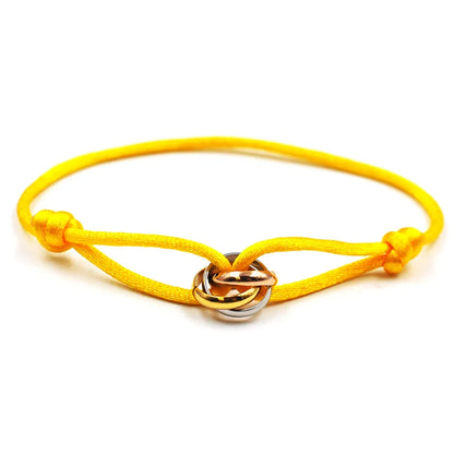 Unisex Rope Bracelet with Metal Buckle