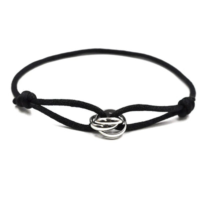 Unisex Rope Bracelet with Metal Buckle