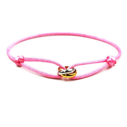 Unisex Rope Bracelet with Metal Buckle