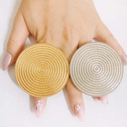 Luxury Gold Plated Statement Ring – Elegant Men's Accessory | Accessorio Uomo Elegante