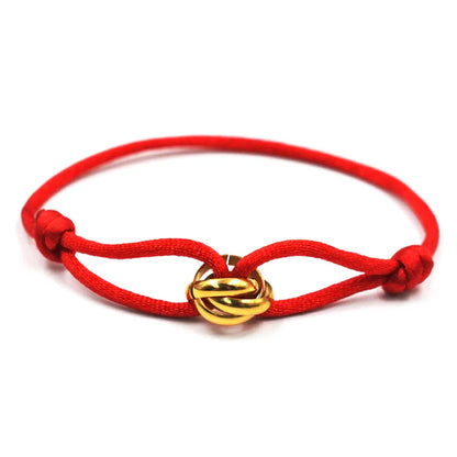 Unisex Rope Bracelet with Metal Buckle