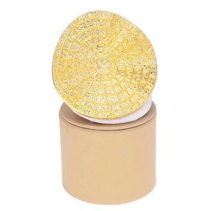 Luxury Gold Plated Statement Ring – Elegant Men's Accessory | Accessorio Uomo Elegante