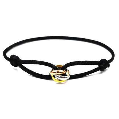 Unisex Rope Bracelet with Metal Buckle – Elegant Men's Accessory | Accessorio Uomo Elegante