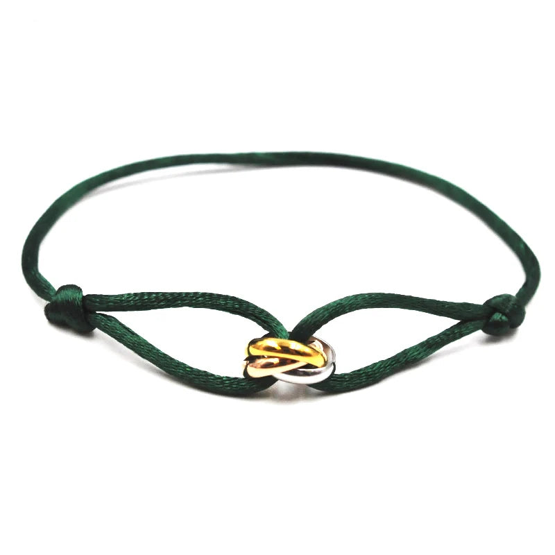 Unisex Rope Bracelet with Metal Buckle – Elegant Men's Accessory | Accessorio Uomo Elegante