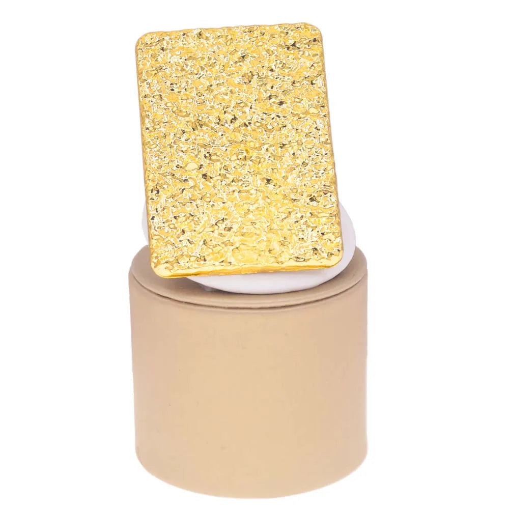 Luxury Gold Plated Statement Ring – Elegant Men's Accessory | Accessorio Uomo Elegante