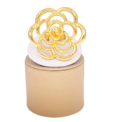 Luxury Gold Plated Statement Ring – Elegant Men's Accessory | Accessorio Uomo Elegante