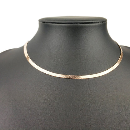 Flat Snake Chain Choker – Sexy Blade Style Necklace for Women – Elegant Men's Accessory | Accessorio Uomo Elegante