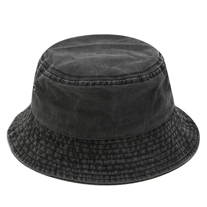 2025 Vintage Denim Bucket Hat – Washed Cotton Fisherman Style – Elegant Men's Accessory | Accessorio Uomo Elegante