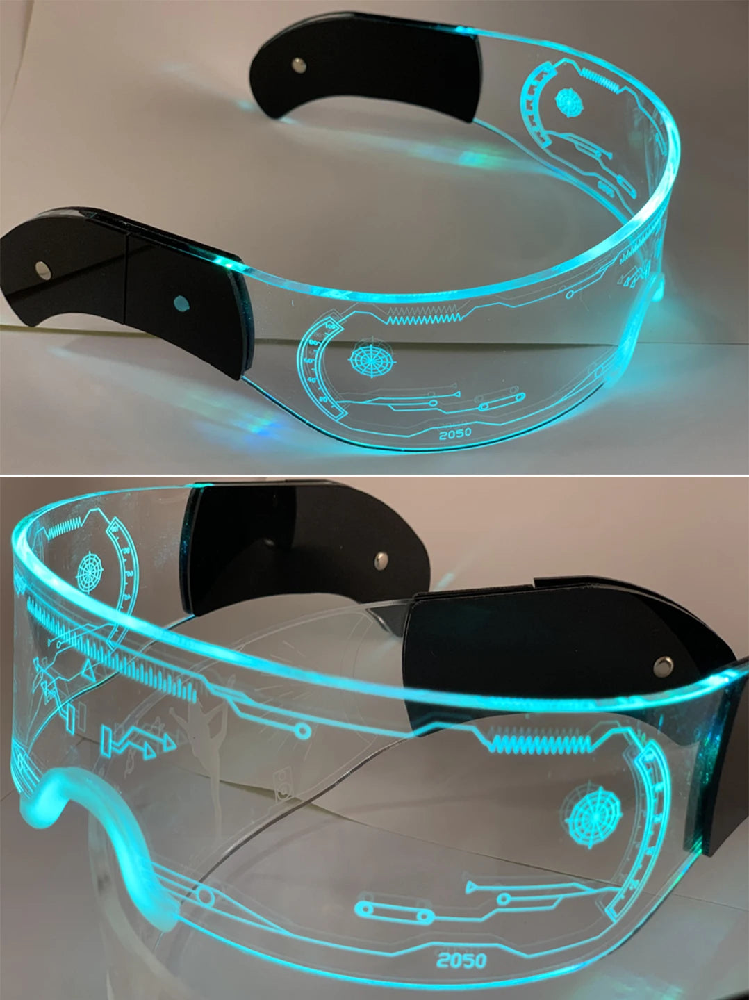 DRAVEN — LED Luminous Sunglasses – Futuristic Glow Party Eyewear
