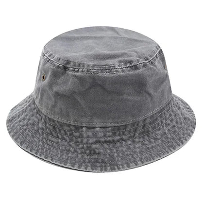 2025 Vintage Denim Bucket Hat – Washed Cotton Fisherman Style – Elegant Men's Accessory | Accessorio Uomo Elegante