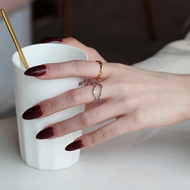 DRAVEN — Double Layer Irregular Metal Ring