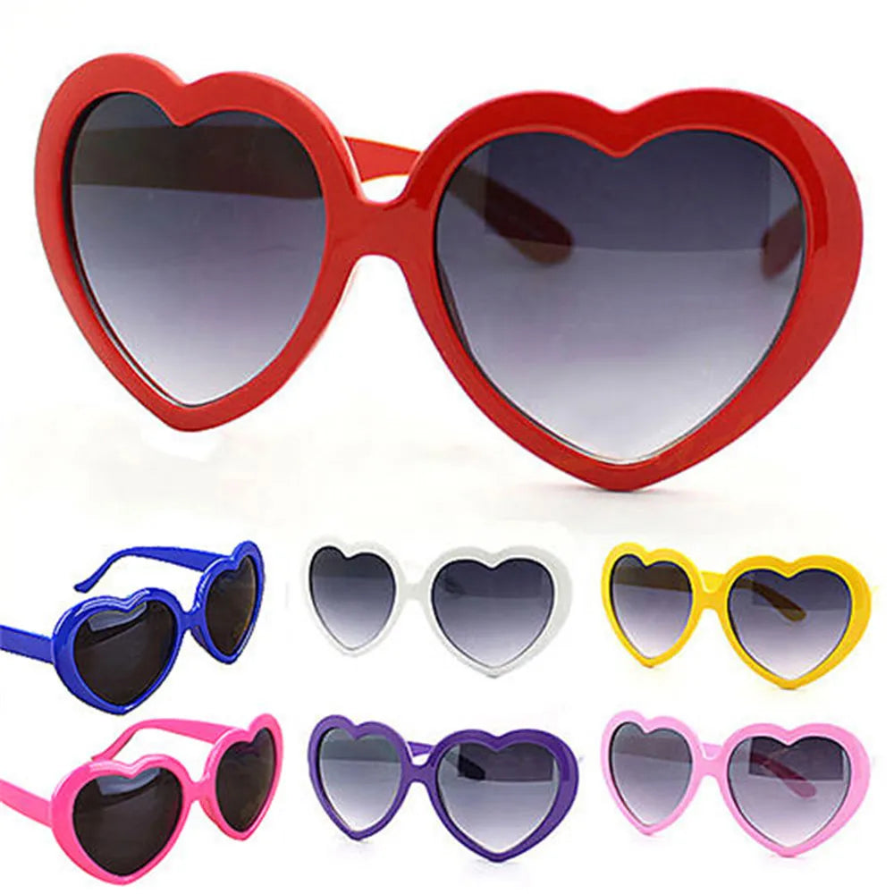DRAVEN — Heart Shaped Sunglasses – Oversized Retro Love UV400 Shades