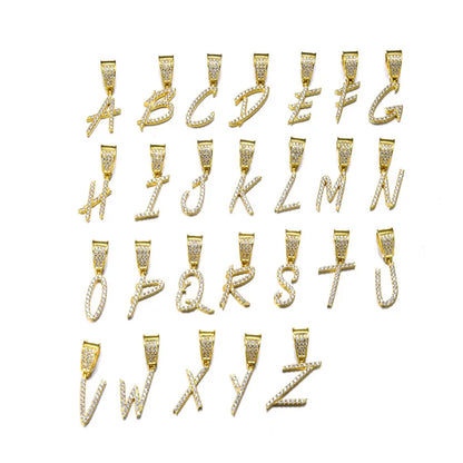 Custom Name Pendant Necklace – Bold Brush Font Design