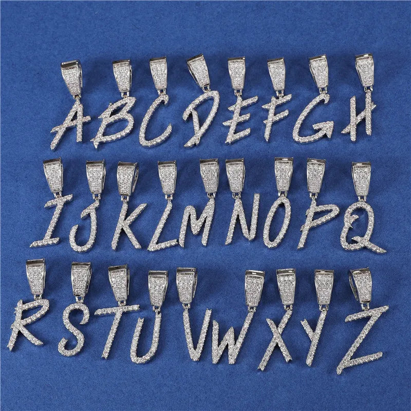 DRAVEN — Custom Name Pendant Necklace – Bold Brush Font Design