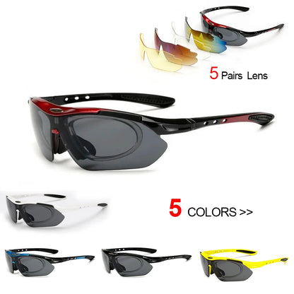 Cycling Sport Sunglasses – Road & Mountain Design – Elegant Men's Accessory | Accessorio Uomo Elegante