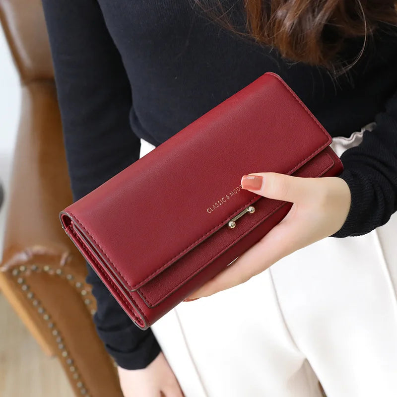 DRAVEN — Luxury Long Wallet Women Large Capacity Clutch