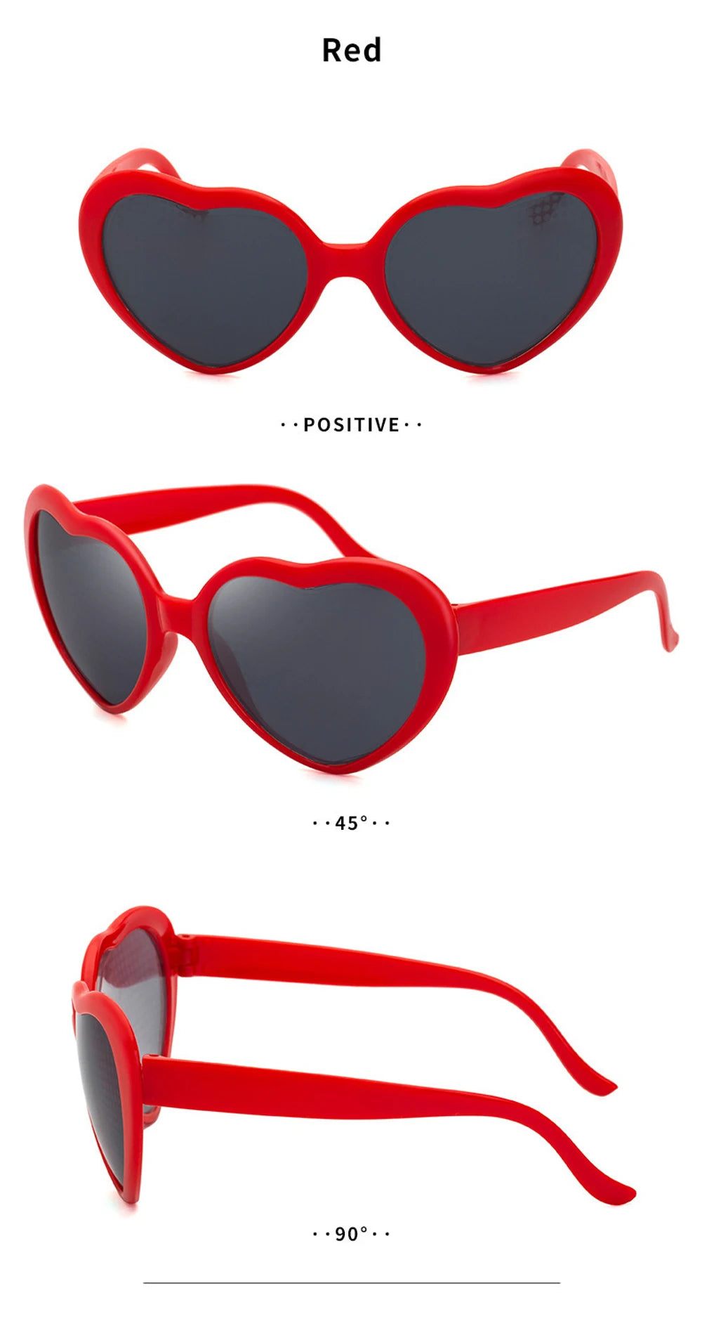 DRAVEN — Light-Reactive Heart Sunglasses – Color-Changing Love Shades