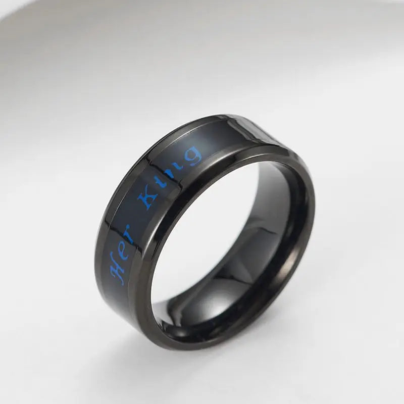 DRAVEN — Titanium Steel Mood Temperature Ring