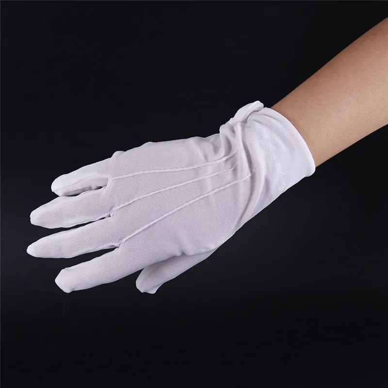 White Dress Gloves – Classic Formal Parade Style – Elegant Men's Accessory | Accessorio Uomo Elegante