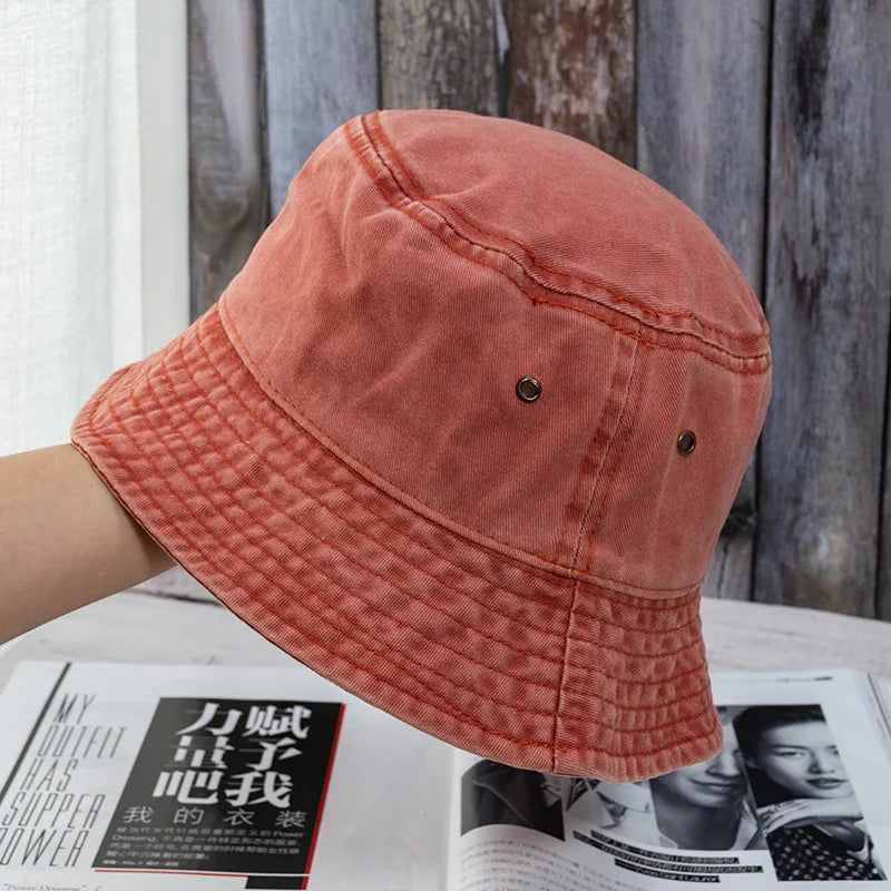 DRAVEN — Washed Denim Bucket Hat – Unisex Summer Street Style