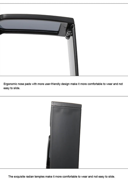 Black Rectangle Sunglasses – Small Frame Vintage Designer Shades – Elegant Men's Accessory | Accessorio Uomo Elegante