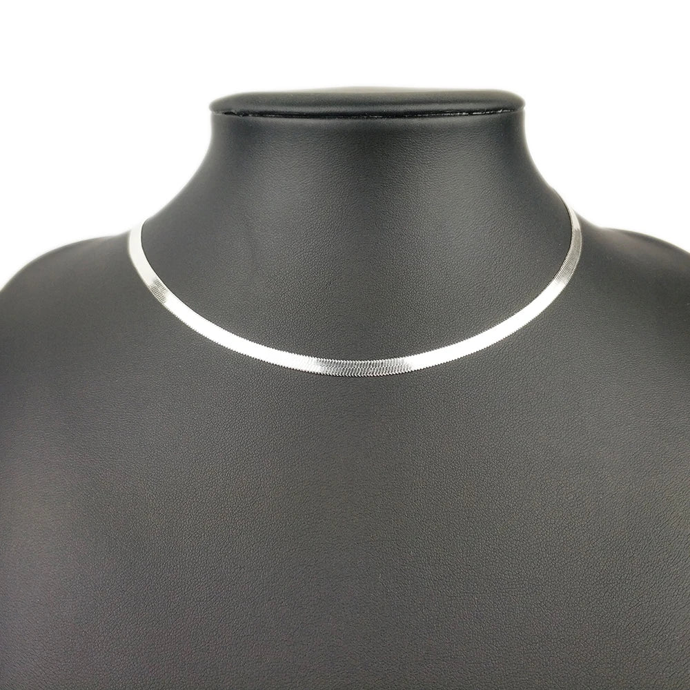 DRAVEN — Flat Snake Chain Choker – Sexy Blade Style Necklace for Women