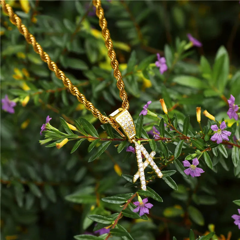 DRAVEN — Custom Name Pendant Necklace – Bold Brush Font Design