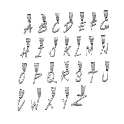 Custom Name Pendant Necklace – Bold Brush Font Design