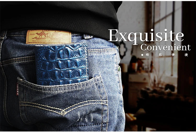 DRAVEN — Handmade Genuine Leather Bifold Wallet Unisex Short Card Holder