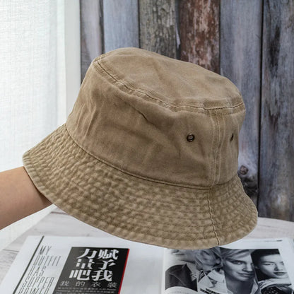 Washed Denim Bucket Hat – Unisex Summer Street Style