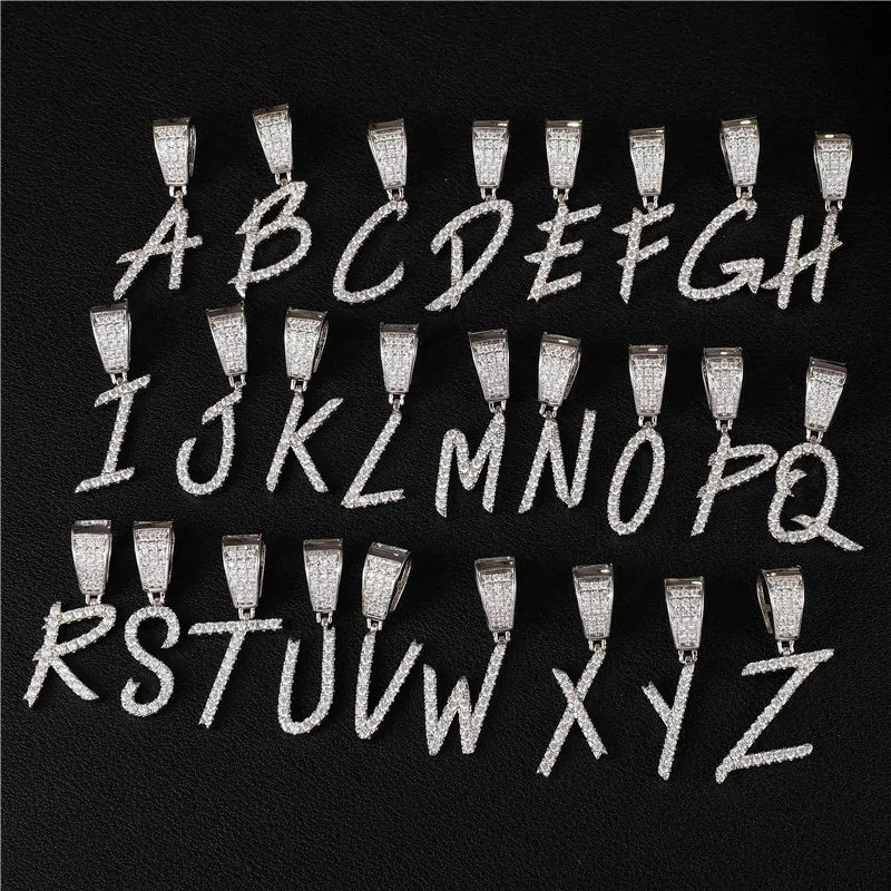 DRAVEN — Custom Name Pendant Necklace – Bold Brush Font Design