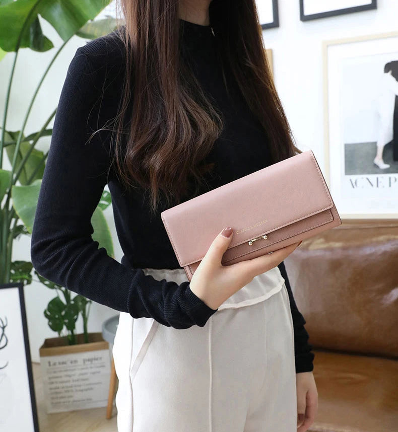 Luxury Long Wallet Women Large Capacity Clutch – Elegant Men's Accessory | Accessorio Uomo Elegante