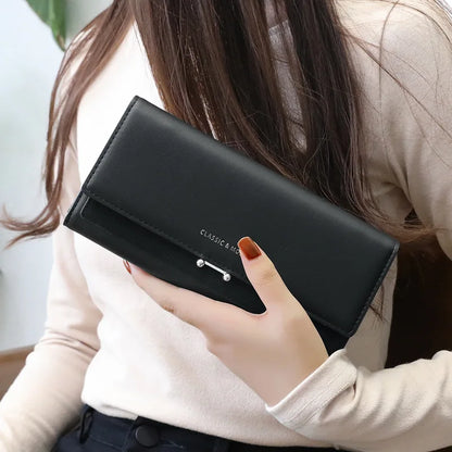 Luxury Long Wallet Women Large Capacity Clutch – Elegant Men's Accessory | Accessorio Uomo Elegante
