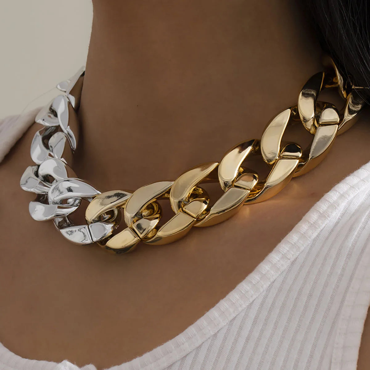 DRAVEN — Chunky CCB Chain Necklace – Colorful Statement Jewelry for Women