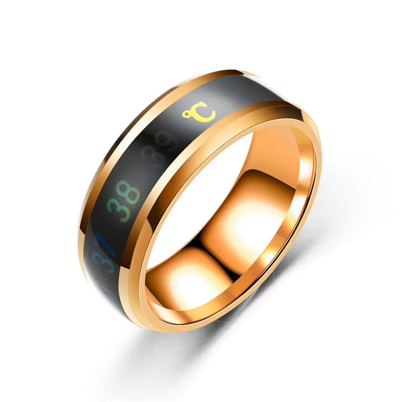 DRAVEN — Titanium Steel Mood Temperature Ring